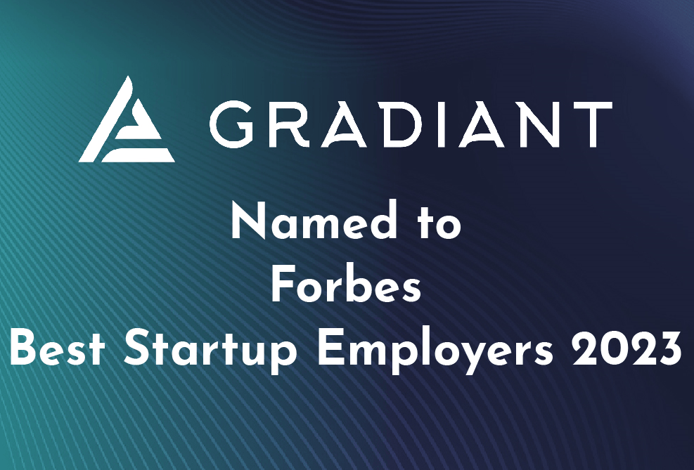 Gradiant honored on Forbes list for best startup employers 2023.